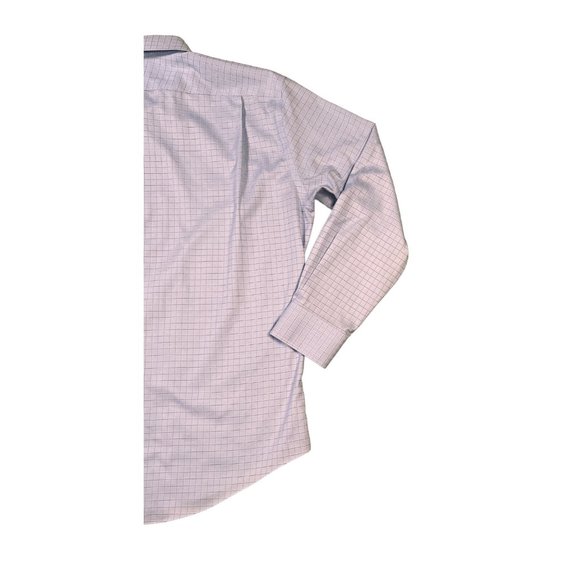 Nordstrom's Shirt Men's Long Sleeve Casual Button Up Checkered Collared Blue Lg - Picture 10 of 11